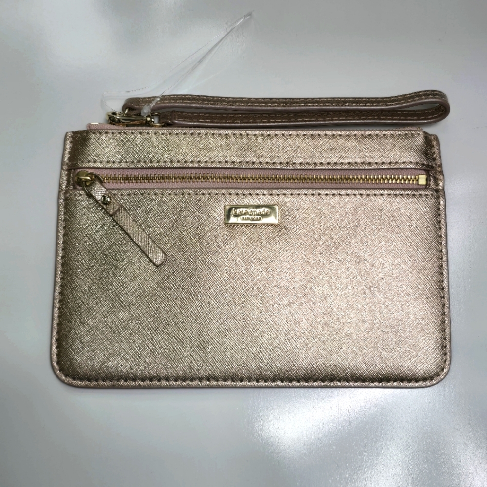 Kate Spade Rosegold Wristlet Clutch